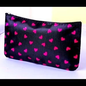 Pink Hearts Make-Up Bag